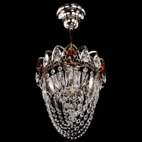 Люстра Водоворот №1 мини с подвесом чайная в Подольске Гусь Хрустальный