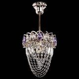 Люстра Водоворот №1 мини с подвесом фиолетовая в Подольске