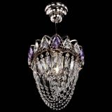 Люстра Водоворот №1 мини с подвесом фиолетовая в Подольске