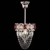 Люстра Водоворот №1 мини с подвесом красная в Подольске Люстра Водоворот №1 мини с подвесом красная в Подольске