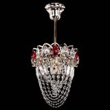 Люстра Водоворот №1 мини с подвесом красная в Подольске Люстра Водоворот №1 мини с подвесом красная в Подольске