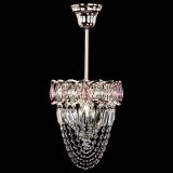 Люстра Водоворот №1 мини с подвесом розовая в Подольске