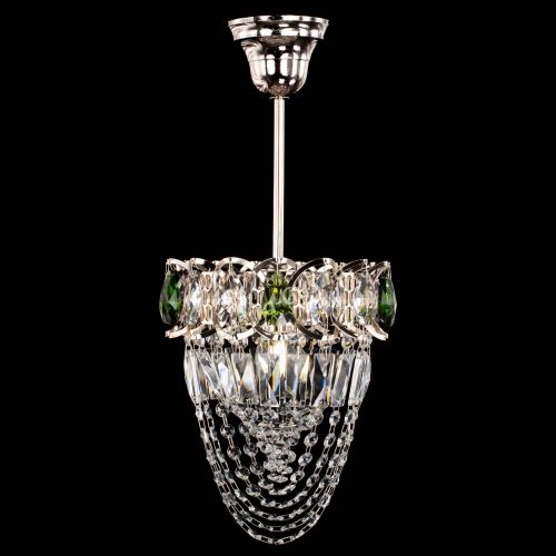 Люстра Водоворот №1 мини с подвесом зеленая в Подольске Гусь Хрустальный