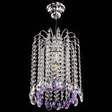 Люстра Зима капель журавлик фиолетовая в Подольске