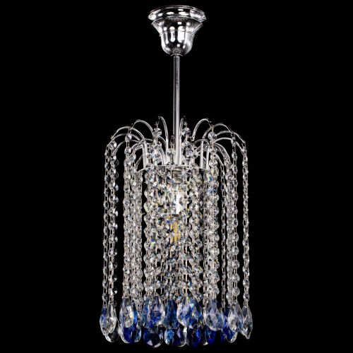 Люстра Зима капель журавлик синяя в Подольске Гусь Хрустальный