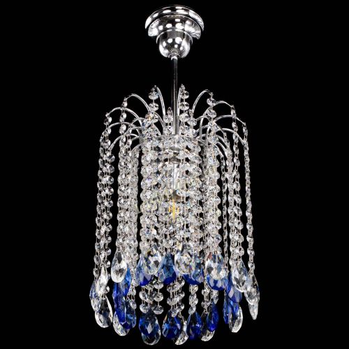 Люстра Зима капель журавлик синяя в Подольске Гусь Хрустальный