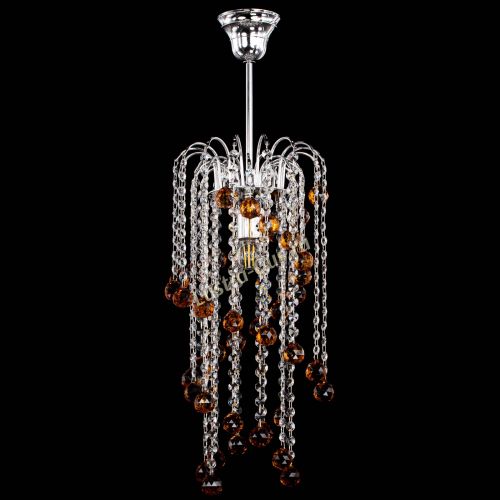 Люстра Зима каскад шар 30 чайная в Подольске Гусь Хрустальный