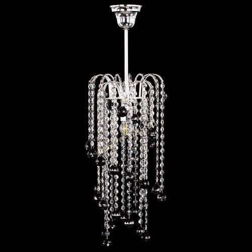 Люстра Зима каскад шар 30 черная в Подольске Гусь Хрустальный