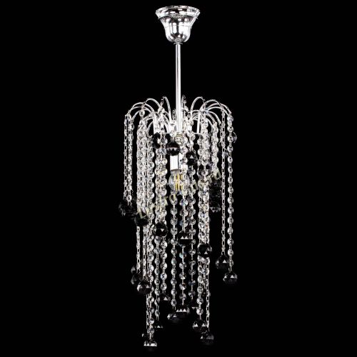 Люстра Зима каскад шар 30 черная в Подольске Гусь Хрустальный