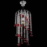 Люстра Зима каскад шар 30 красная в Подольске Люстра Зима каскад шар 30 красная в Подольске