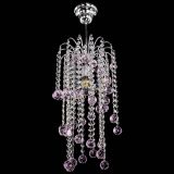 Люстра Зима каскад шар 30 розовая в Подольске