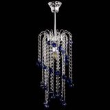 Люстра Зима каскад шар 30 синяя в Подольске