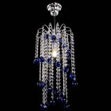 Люстра Зима каскад шар 30 синяя в Подольске