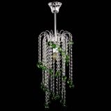 Люстра Зима каскад шар 30 зеленая в Подольске