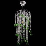Люстра Зима каскад шар 30 зеленая в Подольске