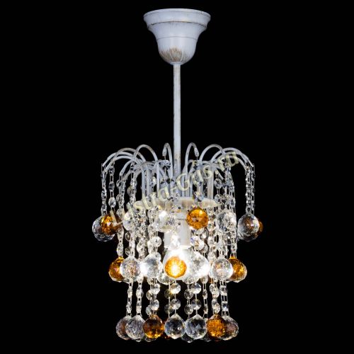 Люстра Зима шар чайная (белая патина)  в Подольске Гусь Хрустальный