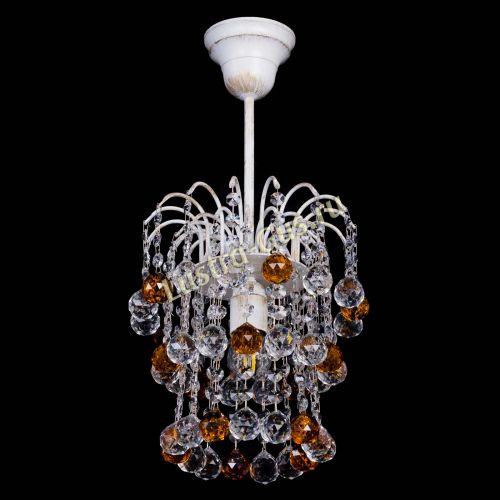 Люстра Зима шар чайная (белая патина)  в Подольске Гусь Хрустальный