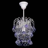 Люстра Зима шар фиолетовая (белая патина)  в Подольске