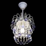 Люстра Зима шар фиолетовая (белая патина)  в Подольске