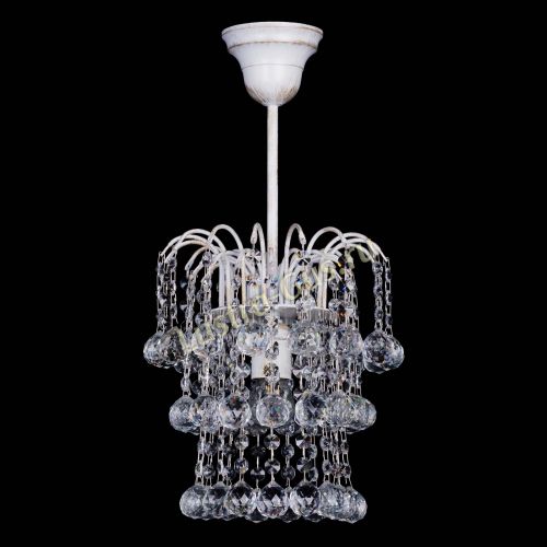 Люстра Зима шар белая в Подольске Гусь Хрустальный