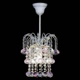 Люстра Зима шар розовая (белая патина)  в Подольске