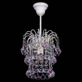 Люстра Зима шар розовая (белая патина)  в Подольске