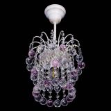 Люстра Зима шар розовая (белая патина)  в Подольске