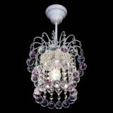 Люстра Зима шар розовая (белая патина)  в Подольске