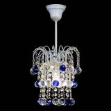 Люстра Зима шар синяя (белая патина)  в Подольске