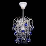 Люстра Зима шар синяя (белая патина)  в Подольске