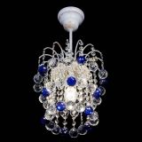 Люстра Зима шар синяя (белая патина)  в Подольске