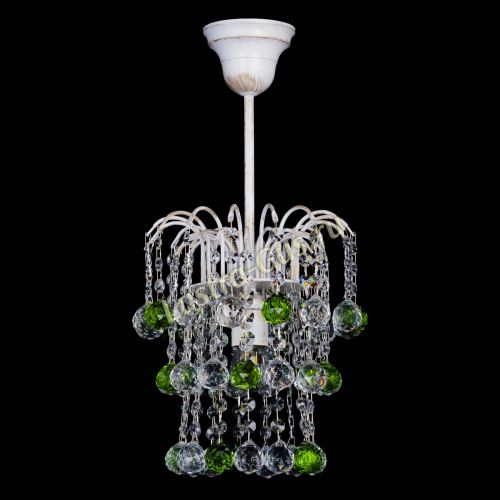 Люстра Зима шар зеленая (белая патина) в Подольске Люстра Зима шар зеленая (белая патина) в Подольске