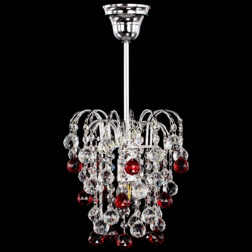 Люстра Зима шар красная в Подольске Гусь Хрустальный