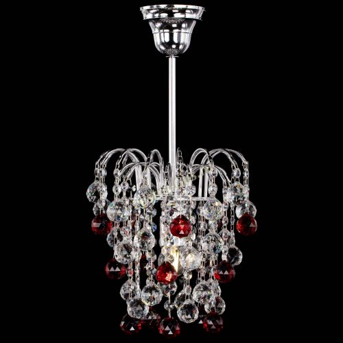 Люстра Зима шар красная в Подольске Гусь Хрустальный