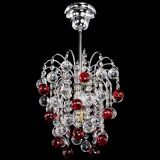 Люстра Зима шар красная в Подольске