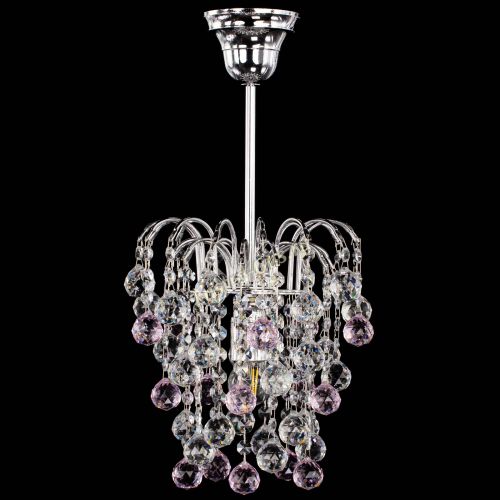 Люстра Зима шар розовая в Подольске Гусь Хрустальный