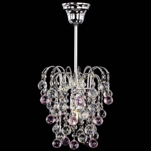 Люстра Зима шар розовая в Подольске Гусь Хрустальный