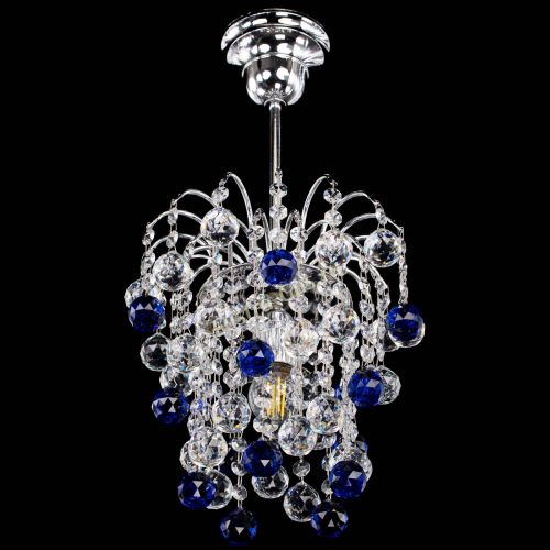 Люстра Зима шар синяя в Подольске Гусь Хрустальный