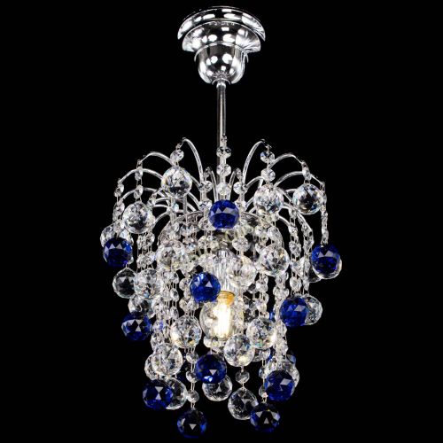 Люстра Зима шар синяя в Подольске Гусь Хрустальный
