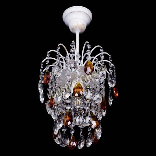 Люстра Зима журавлик чайная (белая патина) в Подольске Гусь Хрустальный