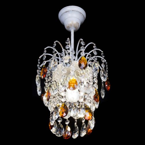 Люстра Зима журавлик чайная (белая патина) в Подольске Гусь Хрустальный