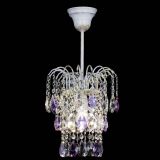 Люстра Зима журавлик фиолетовая (белая патина) в Подольске