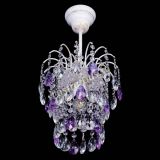 Люстра Зима журавлик фиолетовая (белая патина) в Подольске