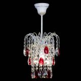 Люстра Зима журавлик красная (белая патина) в Подольске