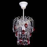 Люстра Зима журавлик красная (белая патина) в Подольске