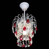 Люстра Зима журавлик красная (белая патина) в Подольске