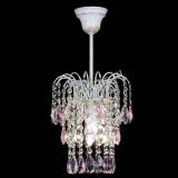 Люстра Зима журавлик розовая (белая патина) в Подольске