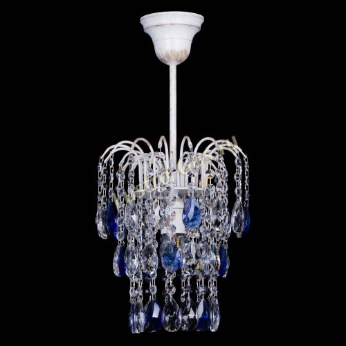 Люстра Зима журавлик синяя (белая патина) в Подольске Люстра Зима журавлик синяя (белая патина) в Подольске