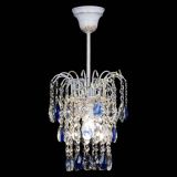 Люстра Зима журавлик синяя (белая патина) в Подольске Люстра Зима журавлик синяя (белая патина) в Подольске