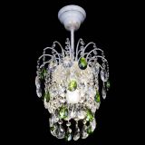 Люстра Зима журавлик зеленая (белая патина) в Подольске